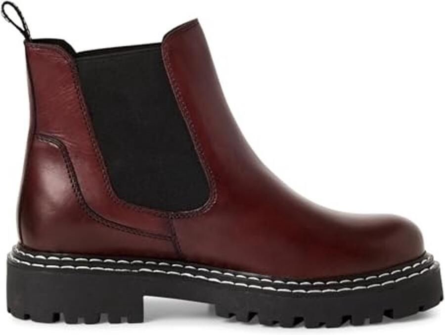 Chelsea Stiefel Bordeaux Kleur Blokhak