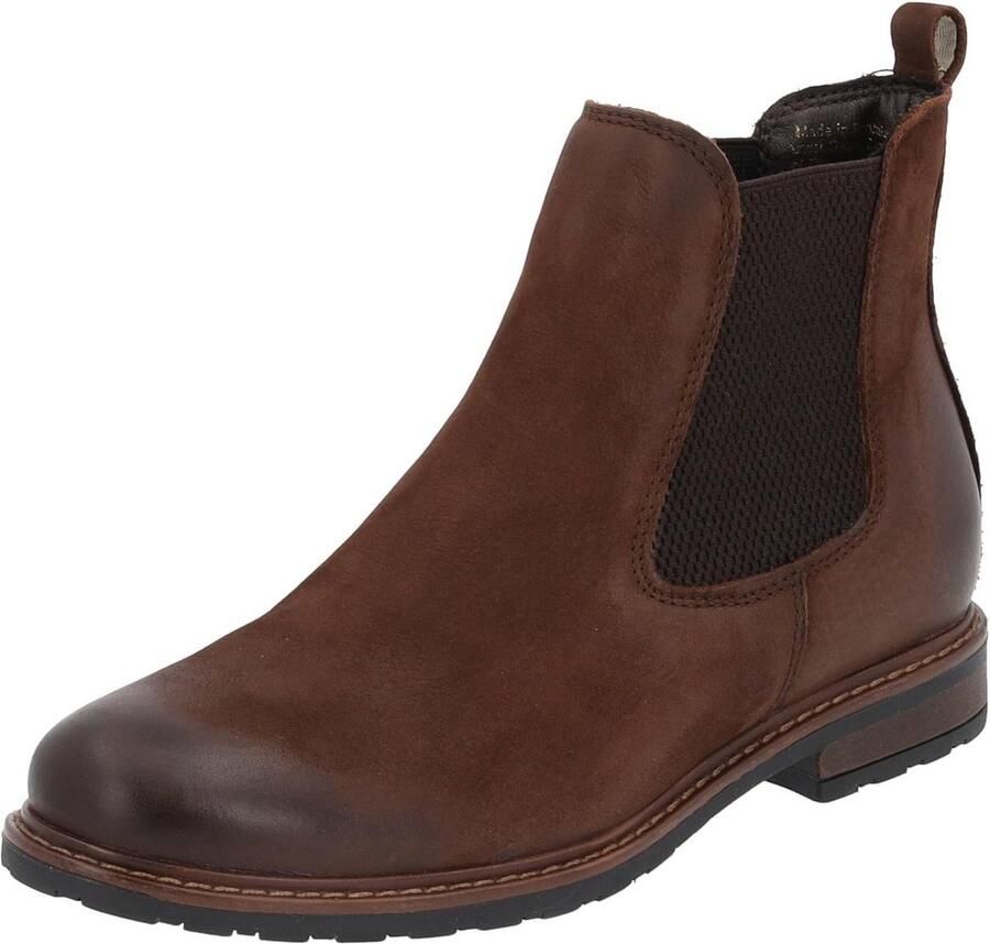 Chelseaboots met wit oppervlak Comfortabele dames laarzen