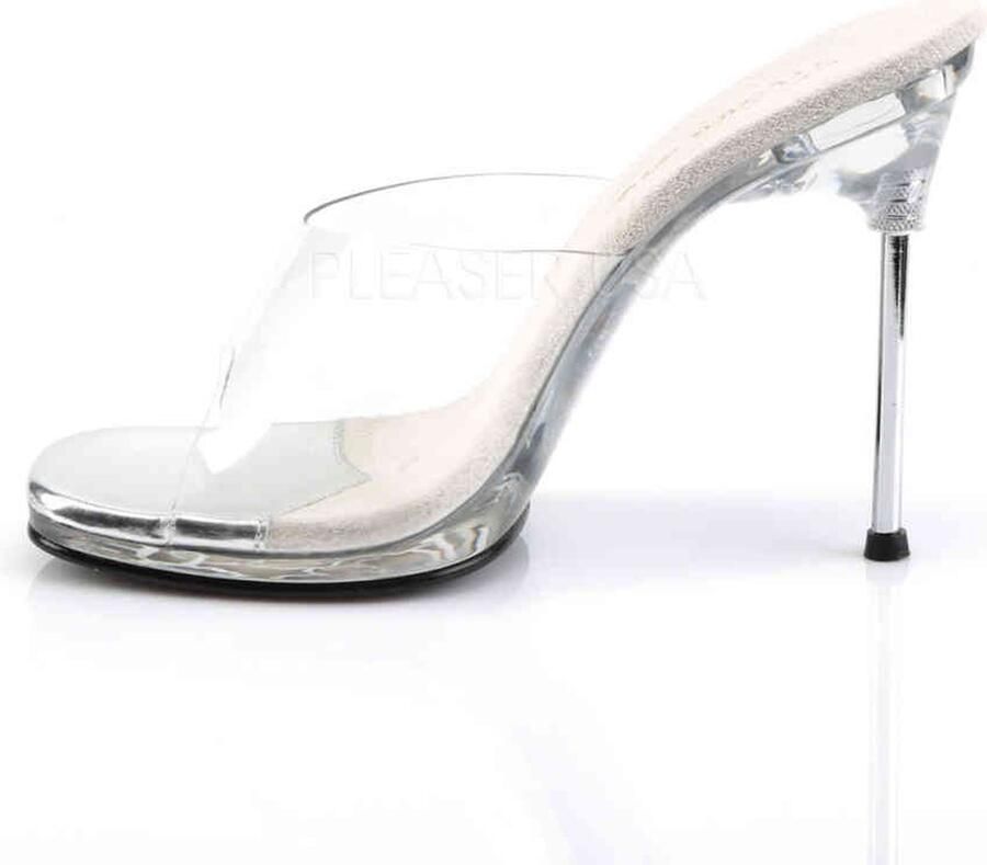 Merkloos Sans marque Muiltjes met hak 37 Shoes CHIC 01 Transparant Zilverkleurig