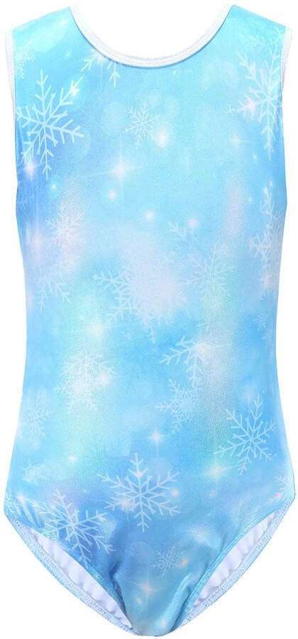 Children's suit Girls Suit Sleeveless Ballet Dance Wear Blue 140 for 10-12 Years 140- Blue