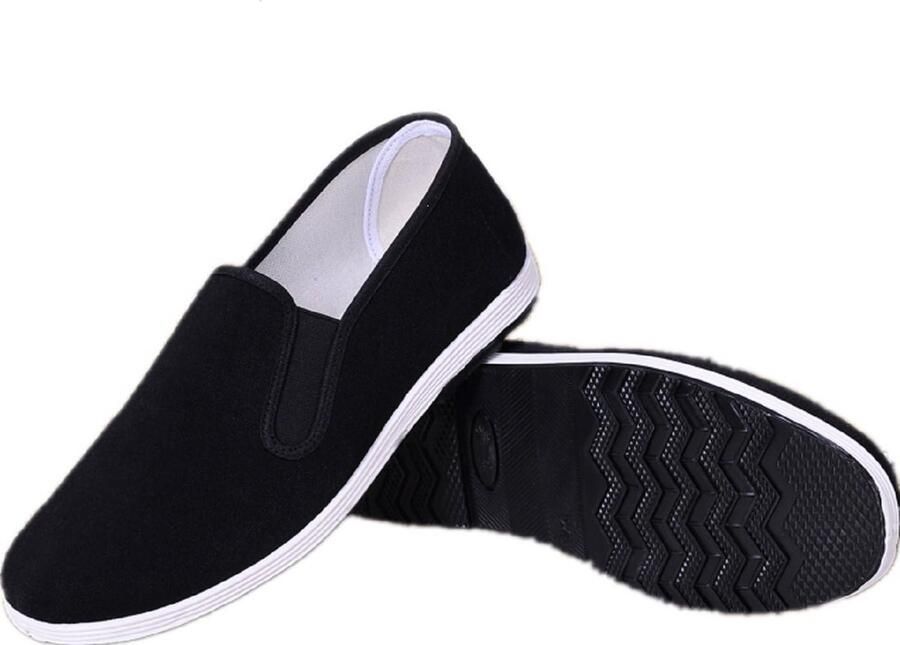 Chinese Traditionele Peking Schoenen Kung Fu Tai Chi Unisex Zwart