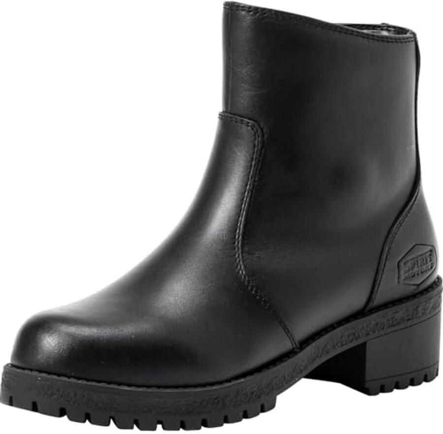 Chique Leren Dameslaarzen Comfortabele en Stijlvolle Biker Boots in Rundleer