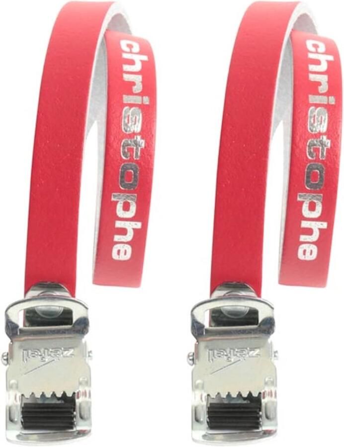 Christophe Unisex Pedal Straps in Leather Set of