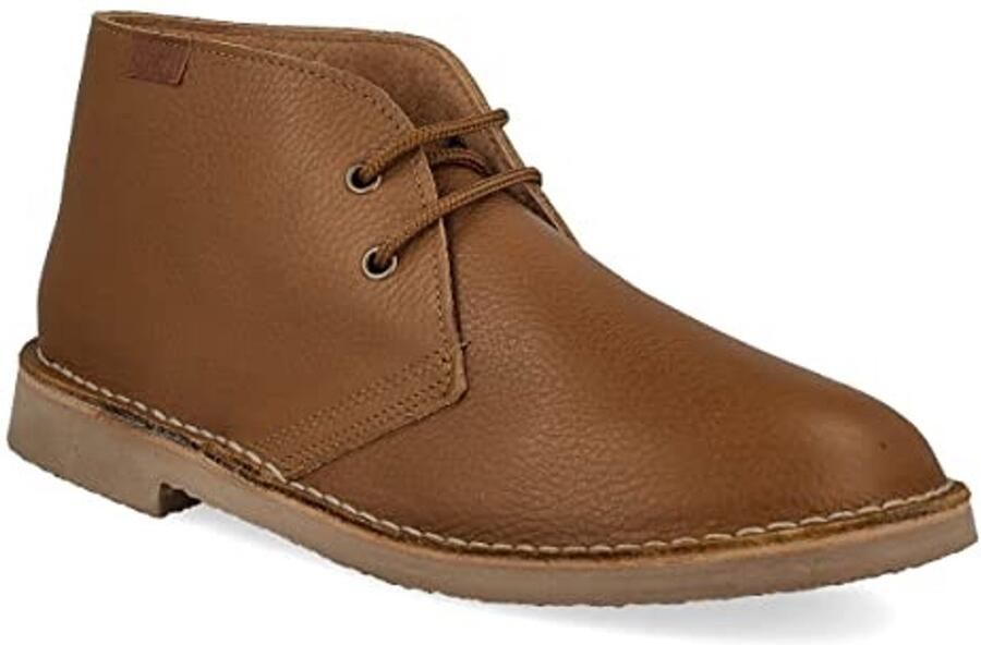 Chukka Boots voor en Camel Smooth Lace-Up - Foto 1