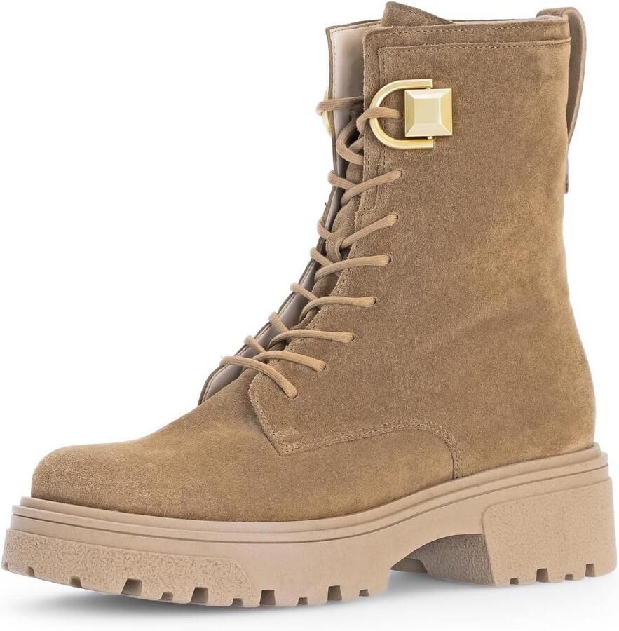 Dames Veterlaarzen met Dikke Zool en Uitneembaar Voetbed