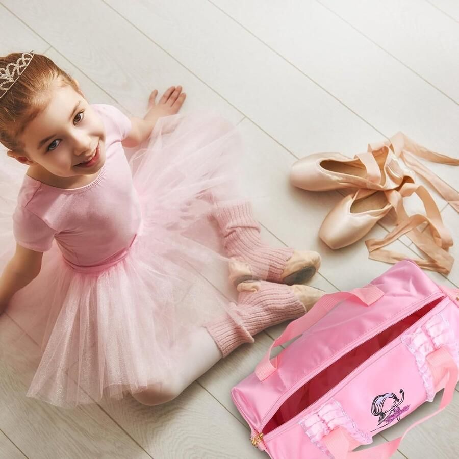 Classic Dans Tas voor Meisjes Ballet Tas met Verstelbare Schouderband voor Gym en Sportactiviteiten voor Ballerina's