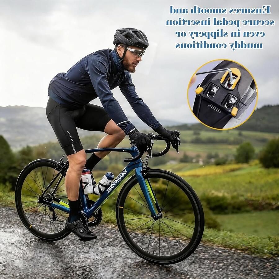 Duurzame en comfortabele 2-holes fietsschoenen met antislip voor racefietsen en mountainbikes ideaal voor binnen- en buitentraining