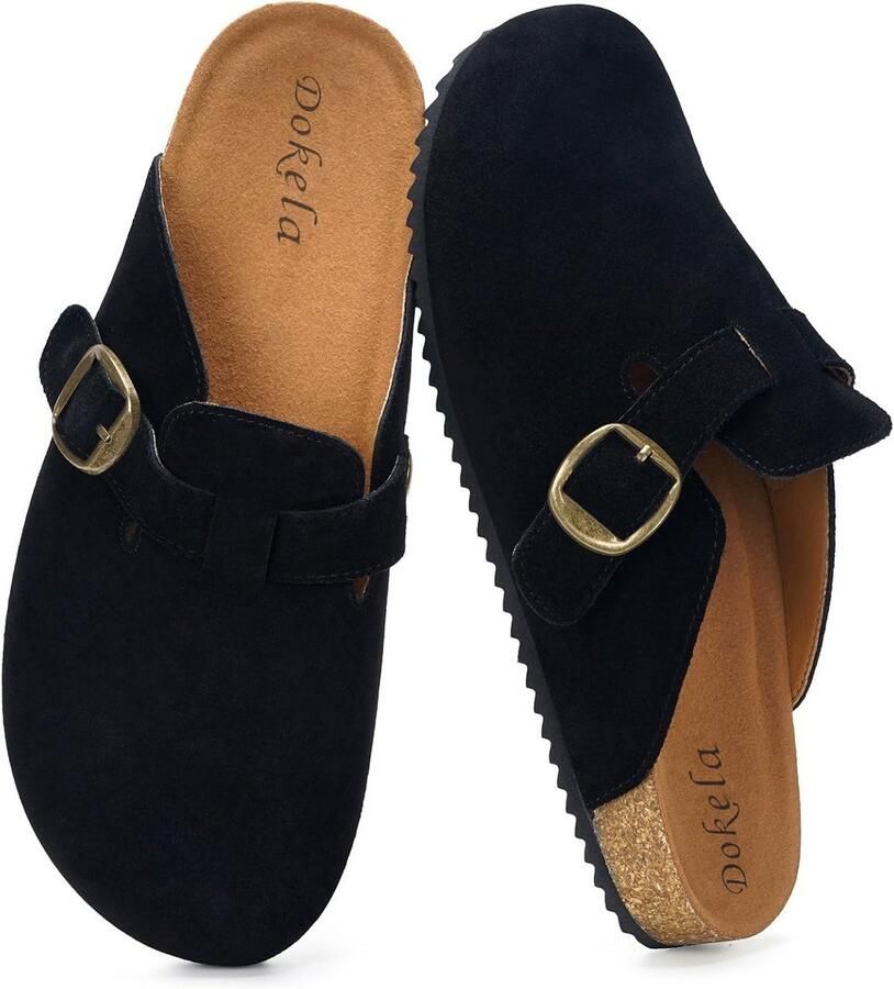 Clogs en Muilen voor en met Kurken Voetbed en Voetboogondersteuning