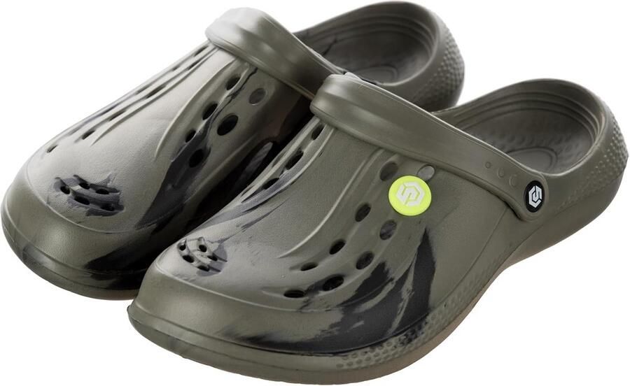 Clogs Heren Marmerdesign Tuinschoenen Antislip Badschoenen met Hielriem