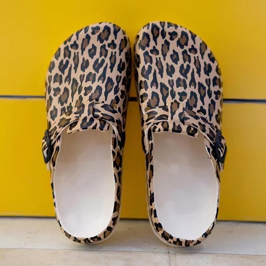 Clogs voor dames comfortabele tuinschoenen met print antislip strandsandalen lichte pantoffels waterdichte werk- en onderhoudsschoenen