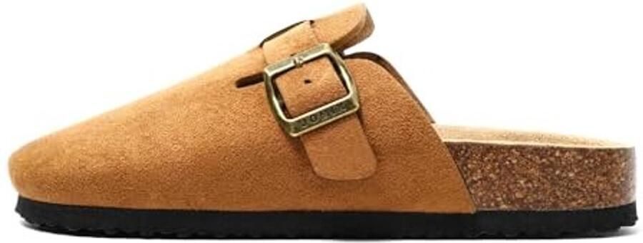 Clogs voor dames Elegante muilen met kurken zool Bruin - Foto 1