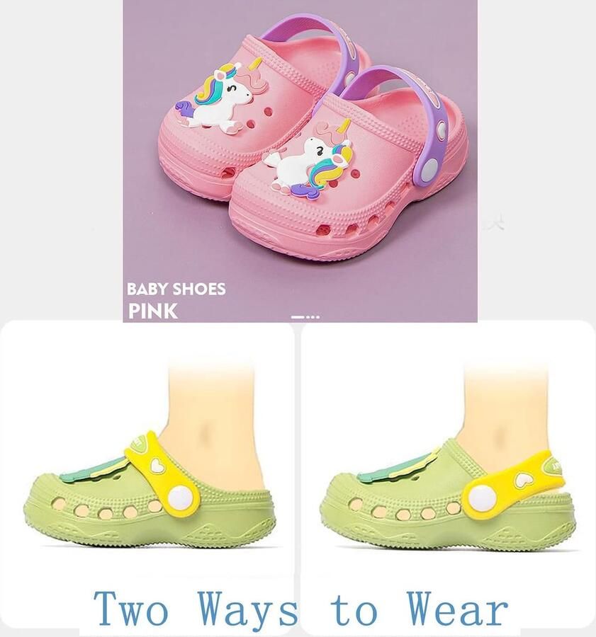 Clogs voor kinderen Kinderpantoffels voor en lichte pantoffels 19-33