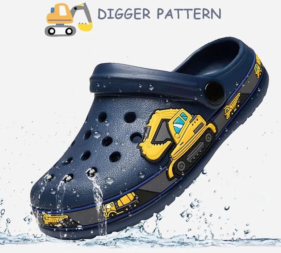 Kids Clogs Sandalen Lichtgewicht en ade d Paars met vlinder
