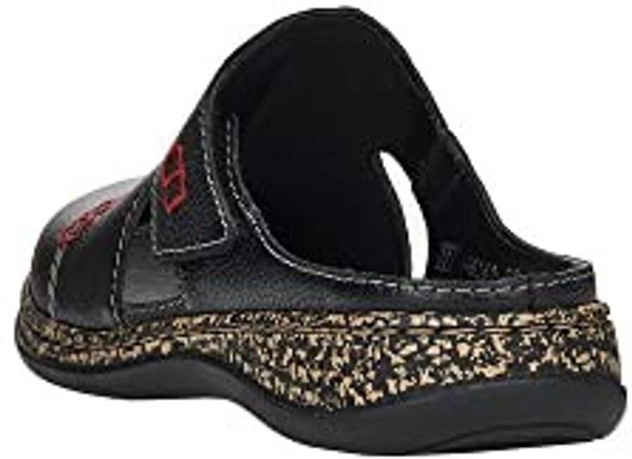 Clogs Zwart soepel leer flexibele en lichte constructie