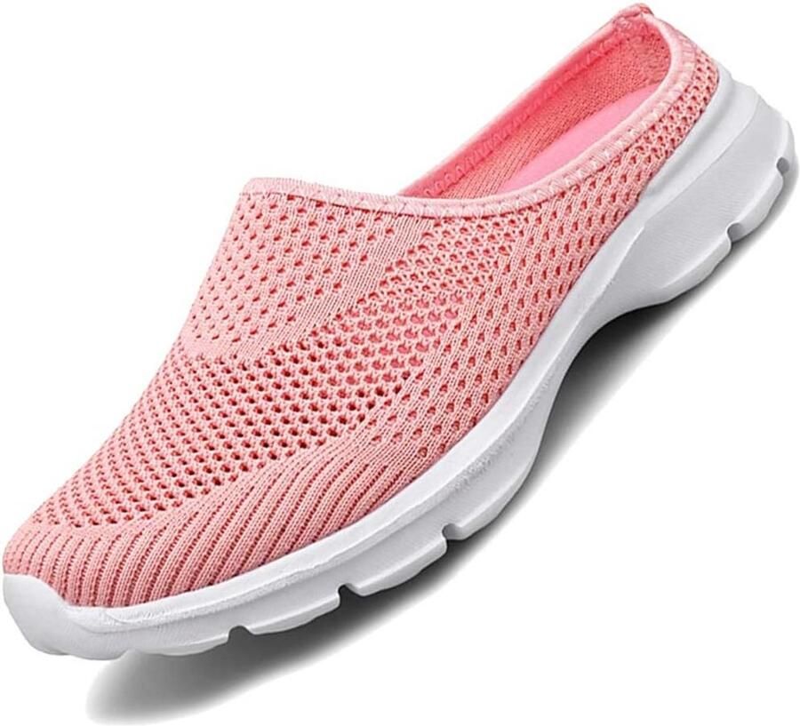 Clogsloffen Antislip Schokdemping Ade d Mesh Dikke Zool Slip-on Tuinschoenen Comfortabele Huis- en Buitenschoenen Stijlvolle Pantoffels voor elke Gelegenheid Roze