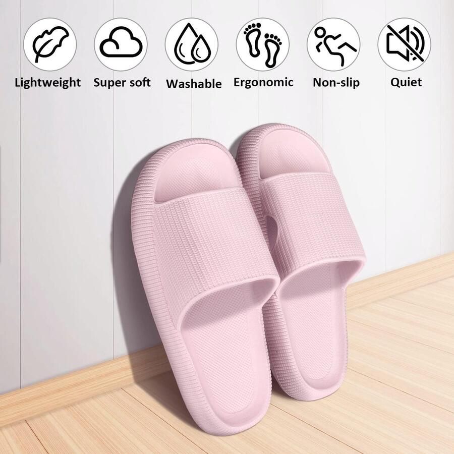 Cloud Sliders Zwembad Sliders Strand Slippers Zomer Flip Flop Gezellige Sliders Antislip Sneldrogend Kussen Sliders Douche Slipper voor Binnen & Outdoor