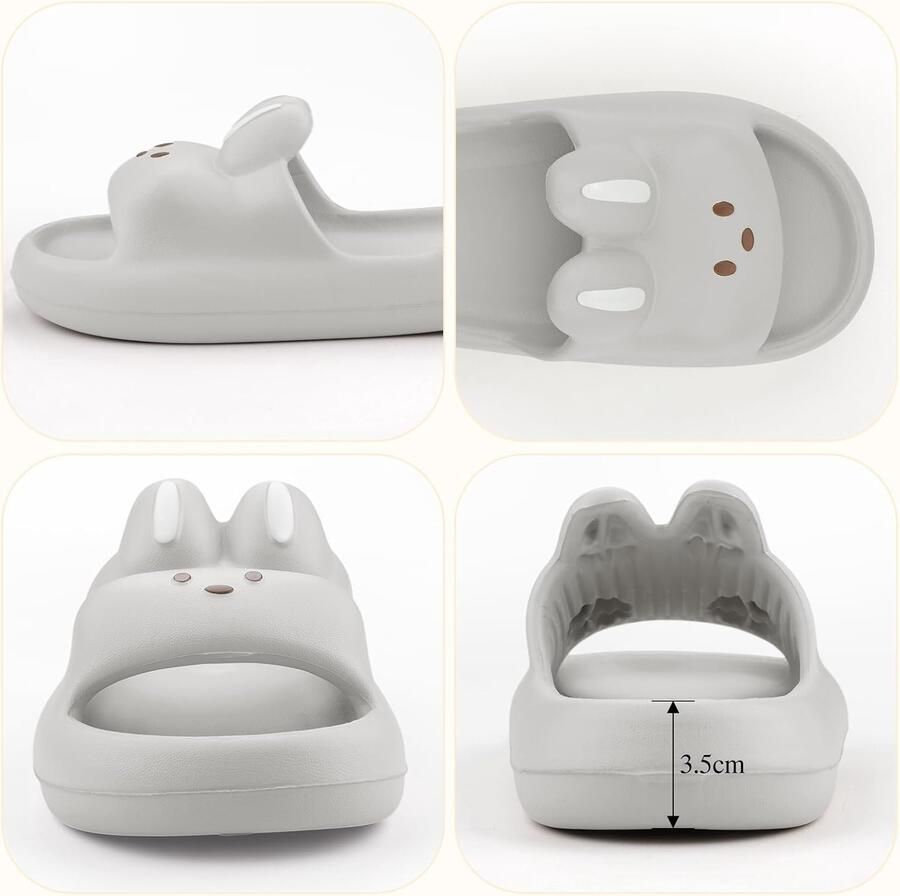Cloud Sliders Womens Badkamer Slippers Wolk Slides Kussen Slides Voor Vrouwen Douche Schoenen Antislip Dikke Zool Open Teen Strand Slippers Geschikt Binnen En Buiten