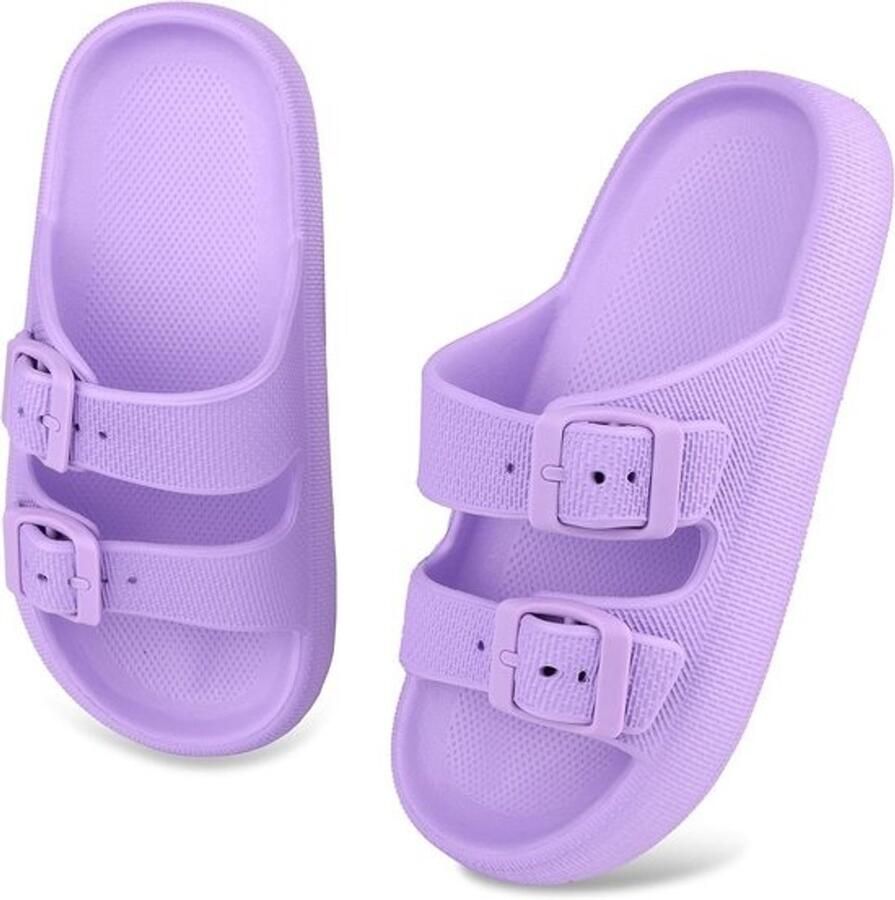 Cloud Slides Verstelbare Dubbele Gesp EVA Sandalen Zomer Pantoffels
