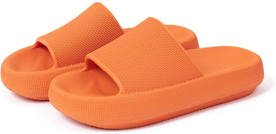 Cloud slippers voor en comfortabele huisslippers doucheschoenen instapslippers badkamersandalen ultiem comfort lichtgewicht dikke zool antislip gemakkelijk schoon te maken karamel 35