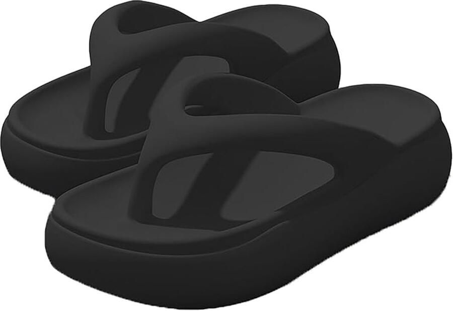 Cloud Super Foam Flip Flops voor dames met memory foam zool comfortabel instapmodel zachte antislip slippers voor thuis badkamer douche zomer casual vakantie lichtgewicht -gewatteerde strandsandalen