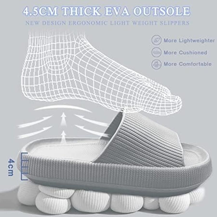 Cloudyzz Pantoffels voor dames antislip zachte slippers zomer badslippers rubberen