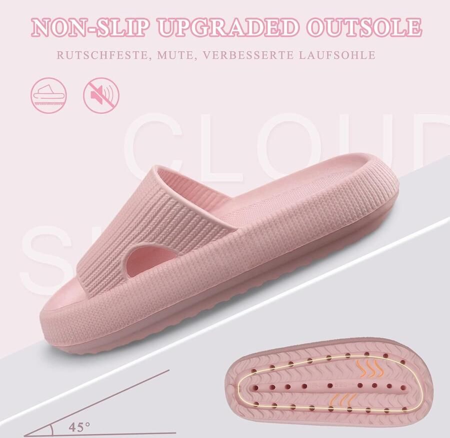 Cloudyzz Pantoffels voor dames antislip zachte slippers zomer badslippers rubberen