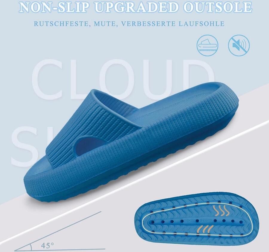 Cloudyzz Pantoffels voor dames antislip zachte slippers zomer badslippers rubberen