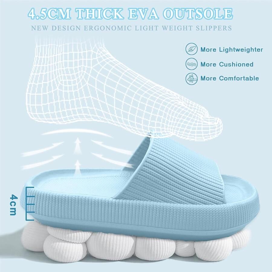 Cloudyzz Pantoffels voor dames antislip zachte slippers zomer badslippers rubberen