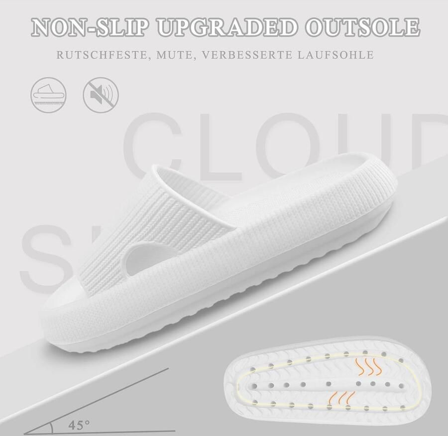 Cloudyzz Pantoffels voor dames antislip zachte slippers zomer badslippers rubberen