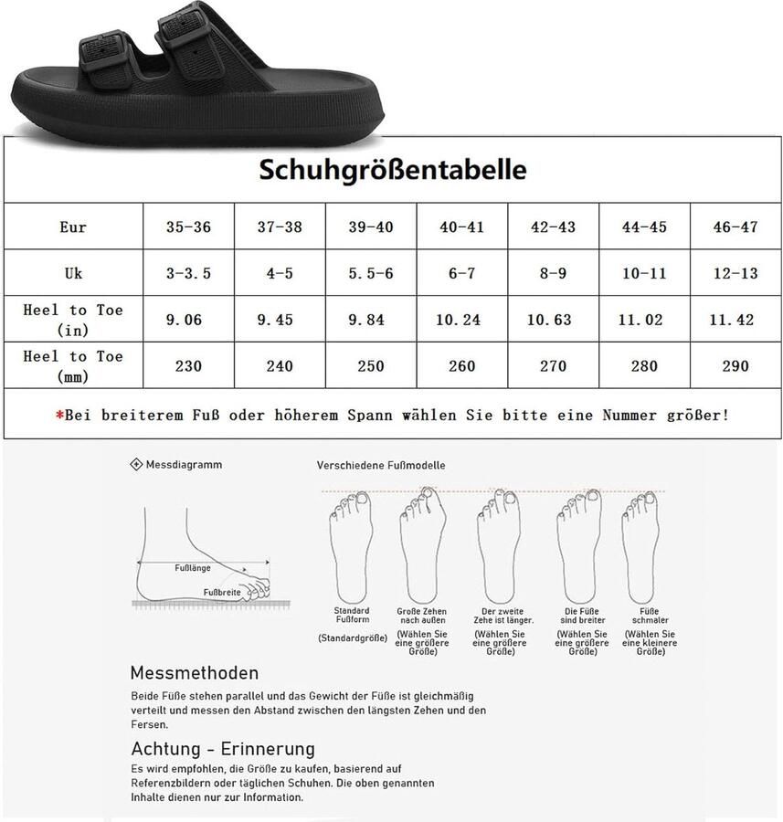 Cloudyzz Pantoffels voor dames met verstelbare gespen antislip comfortabele sandalen EVA-slippers