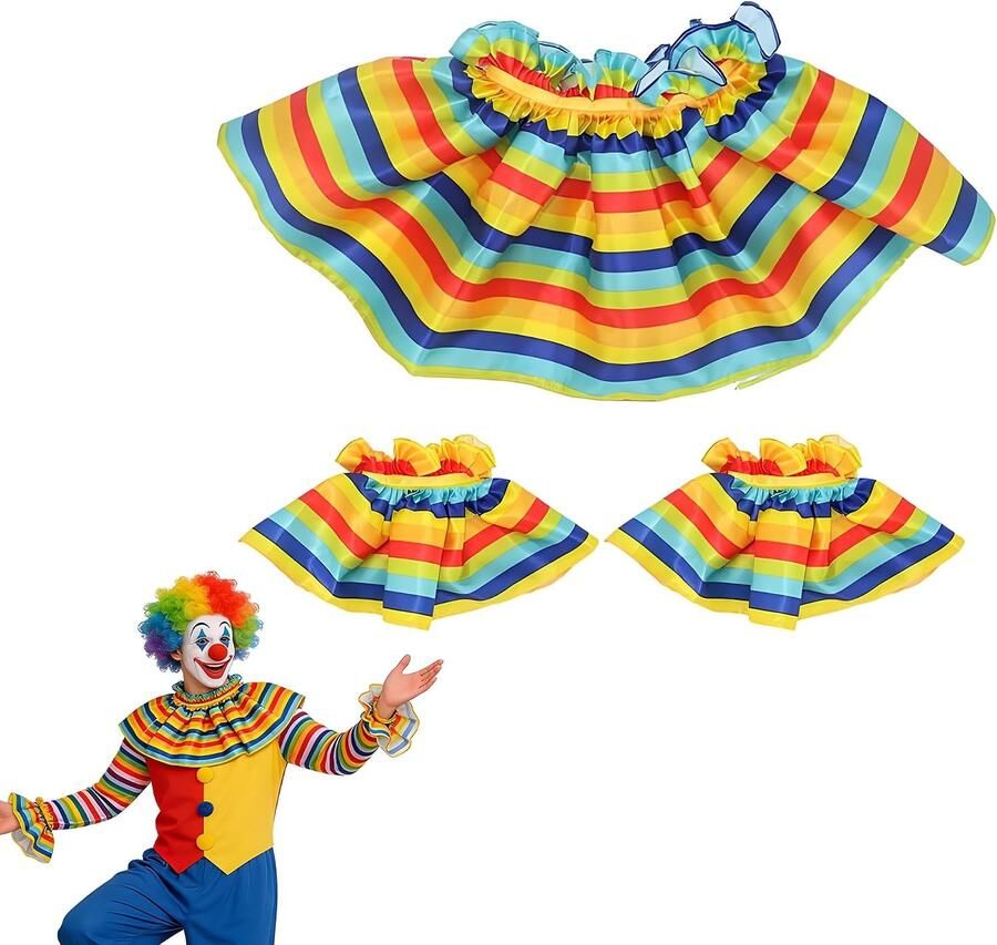 Clown handschoenen kleurrijk clown cosplay handschoenen clown kostuum accessoire voor carnaval Halloween party cosplay circus nen en