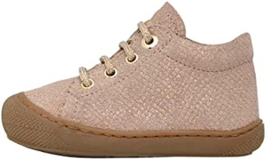 CocoonSneaker voor baby's Leren loopschoenen met veters in marineblauw