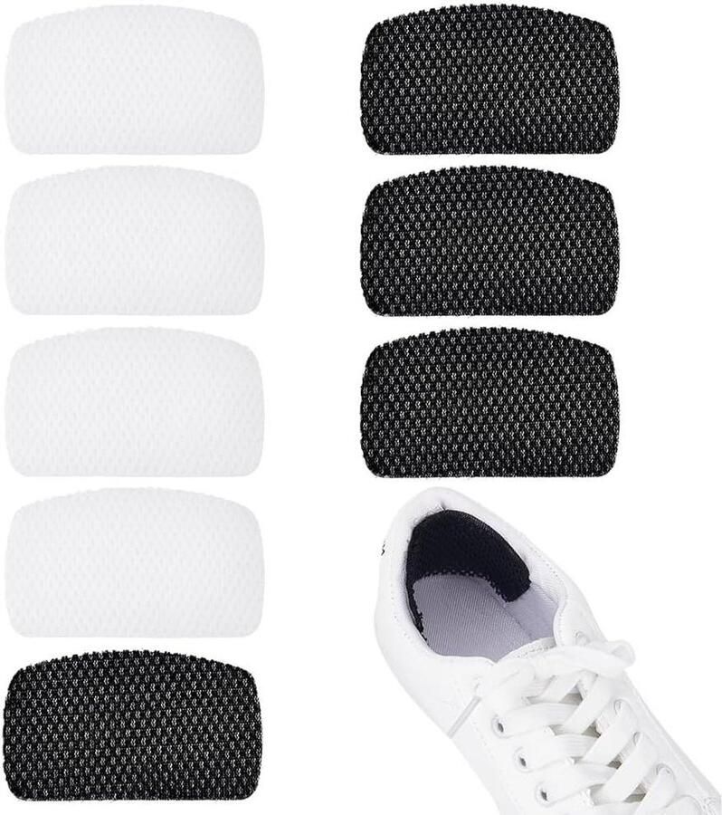 Cocoplus Fersenpolster-sneakers Hielkussen Hielslip voorkomen Blister Polyester zelfklevend 8 paar 2 kleuren Geschikt voor sneakers 60x100x3mm 2 4x3 9x0 1 inch