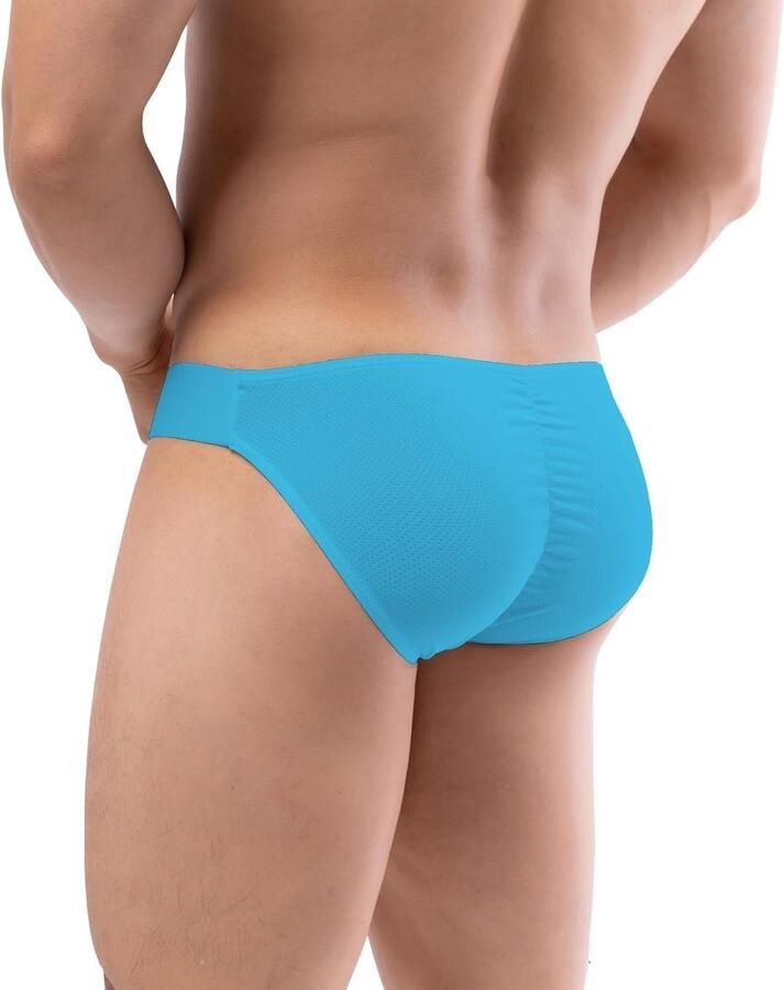 Code Bikinislip voor heren zacht ademend bulgezakje ondergoed micromesh slipje scrunch butt onderbroek Elastische tailleband vochtafvoerend weefsel koel huidgevoel voor training dagelijks gebruik en warme dagen