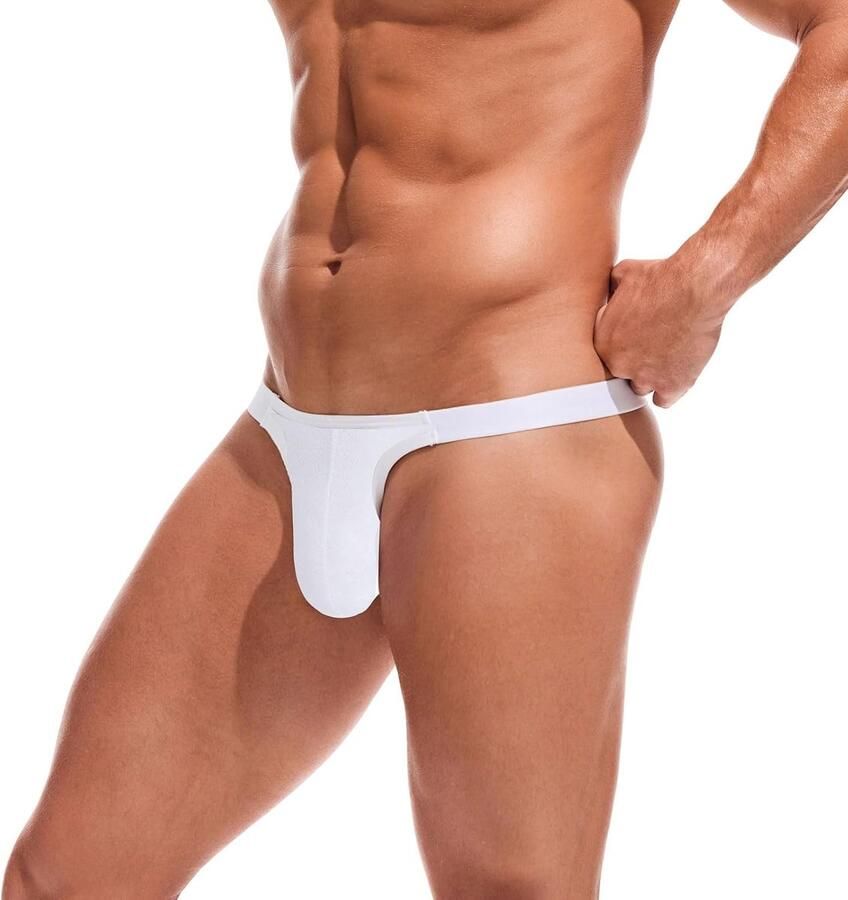 Code Mannen gestreepte string lage stijging elastische tailleband ondergoed