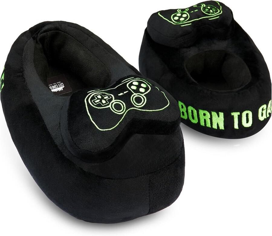 Pluche Huisslippers Jongens & Tieners met Antislipzool Comfortabele Instappers