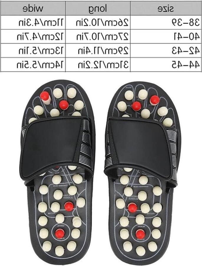Comfortabele acupressuur- en reflexologie schoenen voor voetmassage pijnverlichting en stressvermindering