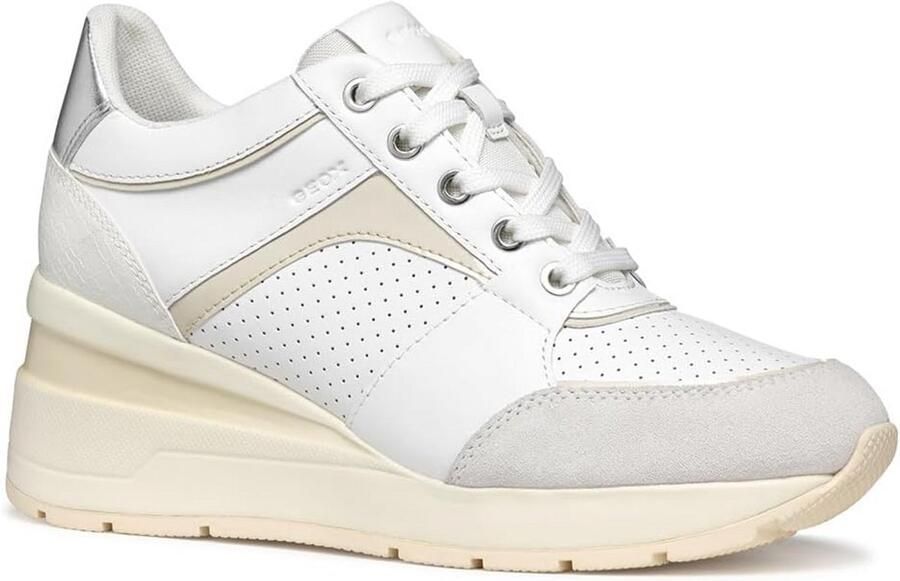 Ademende Dames Sneakers van Textiel en Suède