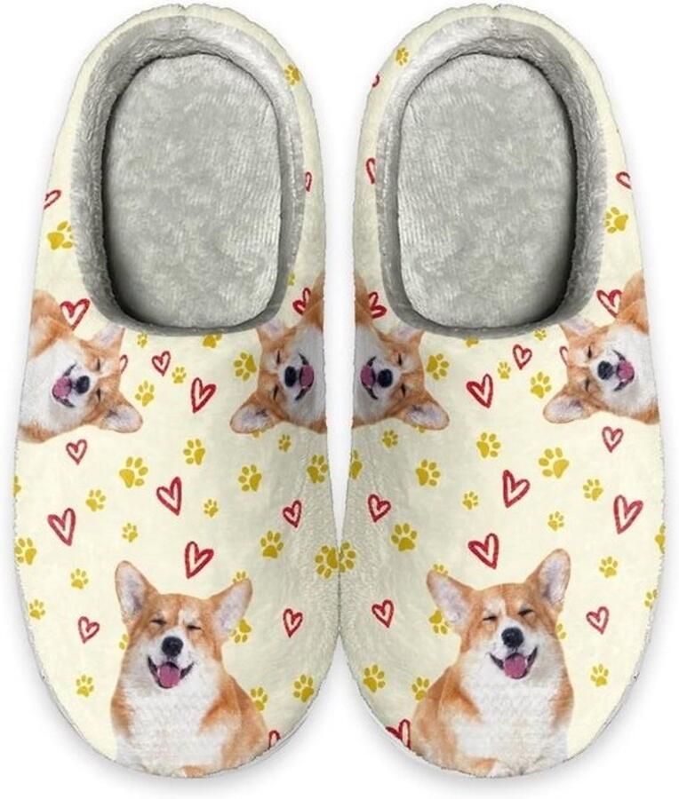 Comfortabele Anti-Slip Warme Huis Slippers voor Vrouwen en Volwassenen Zacht Binnen Gebruik Slip-On Fluwelen Dames Slofjes