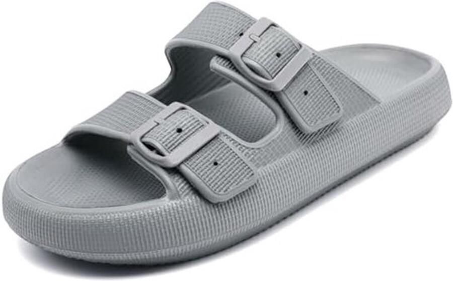 Comfortabele Antislip Sandalen met Verstelbare Gespen voor en Sneldrogende Open Teen Slippers voor Binnen en Buiten
