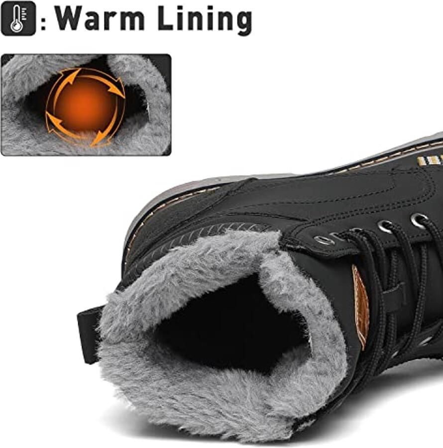Comfortabele Antislip Winterschoenen voor en Warm Gevoerde Winterlaarzen van