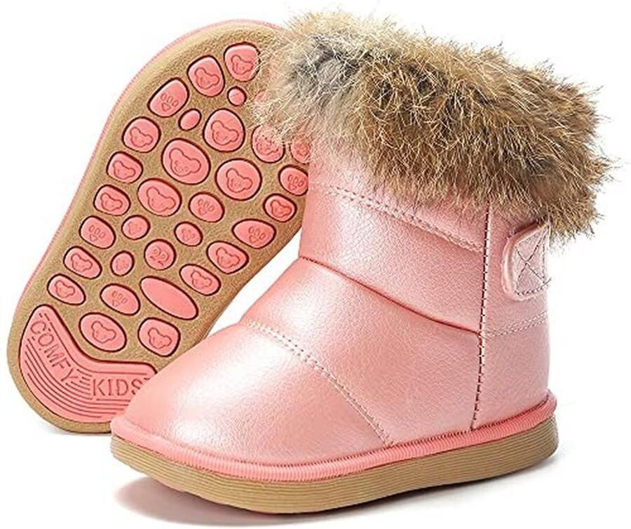 Comfortabele Baby Winterschoenen voor Kinderen Warm Gevoerd Sneeuwlaarzen