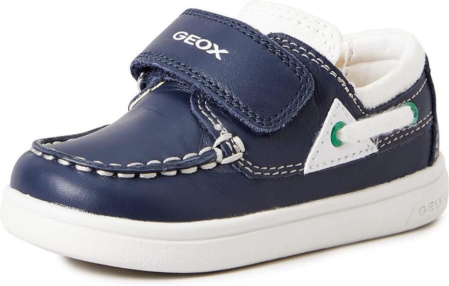 Comfortabele Babysneakers Jongen Leer Blauw Ademend en Flexibel