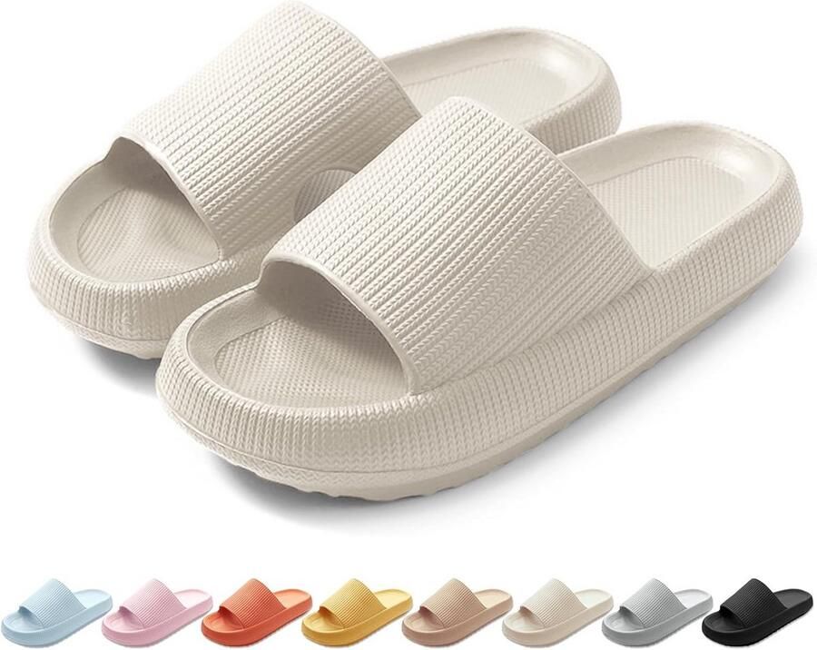 Comfortabele Badslippers en Zacht Antislip Binnen en Buiten