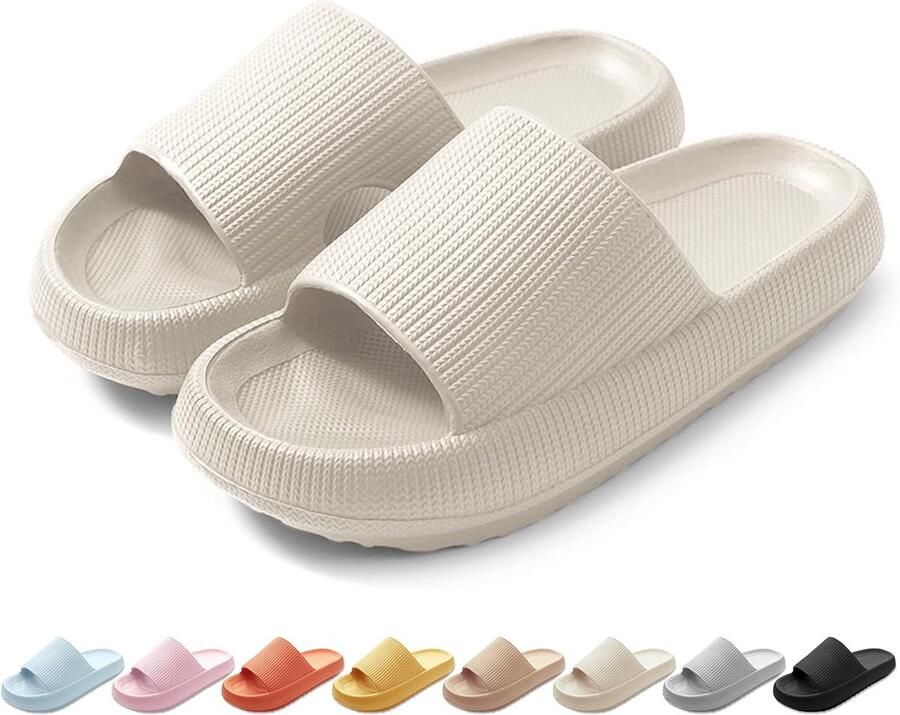 Comfortabele Badslippers en Zacht Antislip Binnen en Buiten