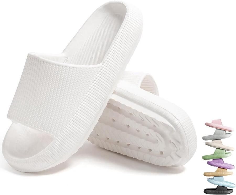 Comfortabele Badslippers en Sandalen met Dubbele Gesp en Antislipzool