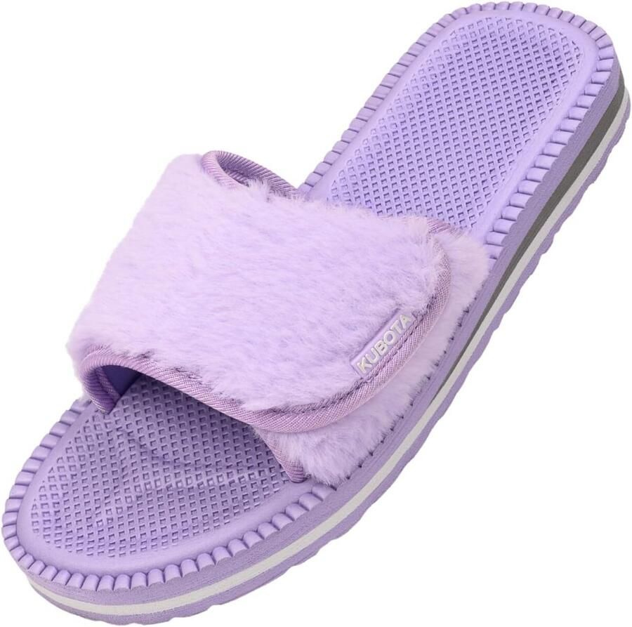 Comfortabele Bad Slippers met Bontvoering voor en Ideaal voor Sauna Douche en Zomer