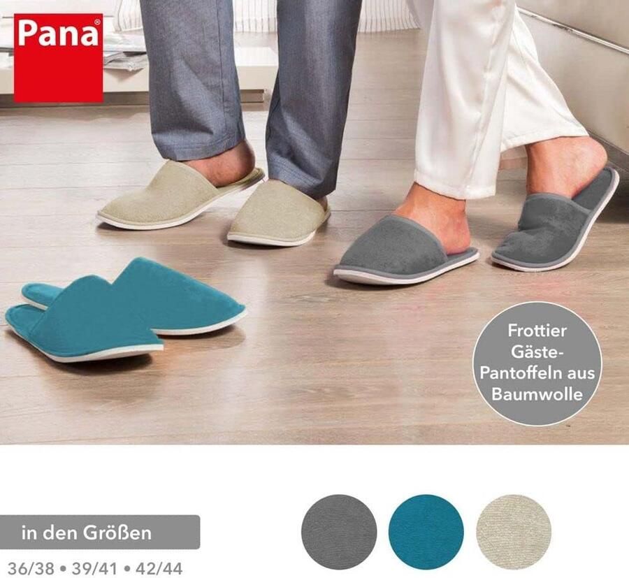 Comfortabele Badstof Instapslippers voor en met Antislipzool