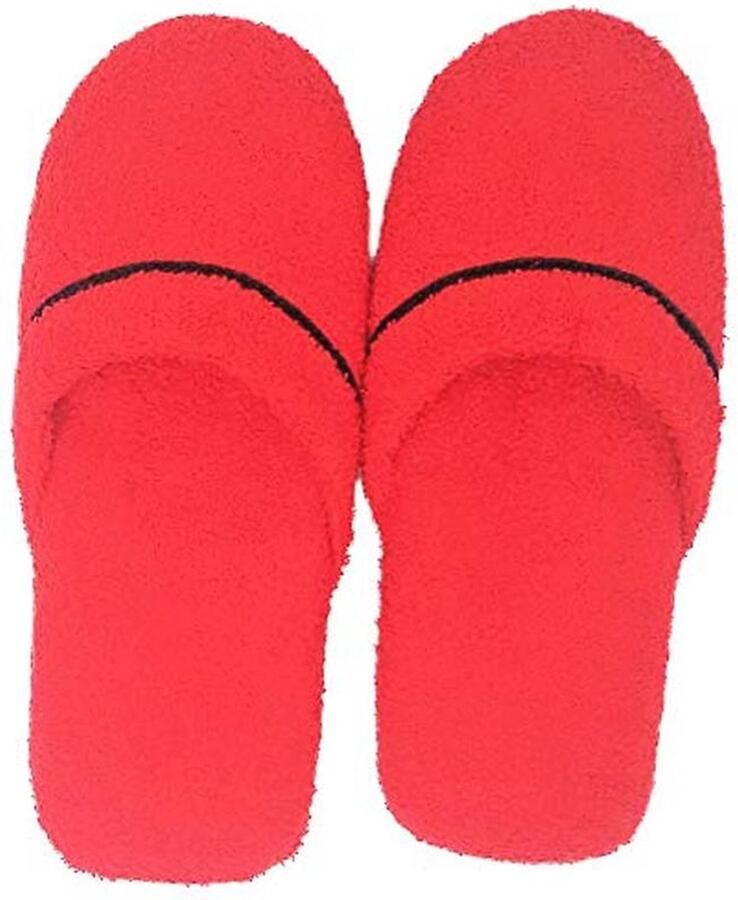 Comfortabele badstof slippers van 100% katoen Gemaakt in Italië