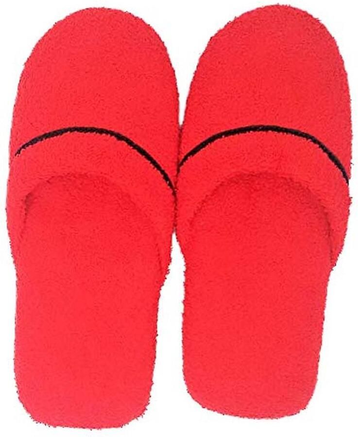 Comfortabele badstof slippers van 100% katoen Gemaakt in Italië